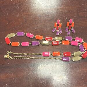 Kate Spade Park Guell Necklace and earrings set